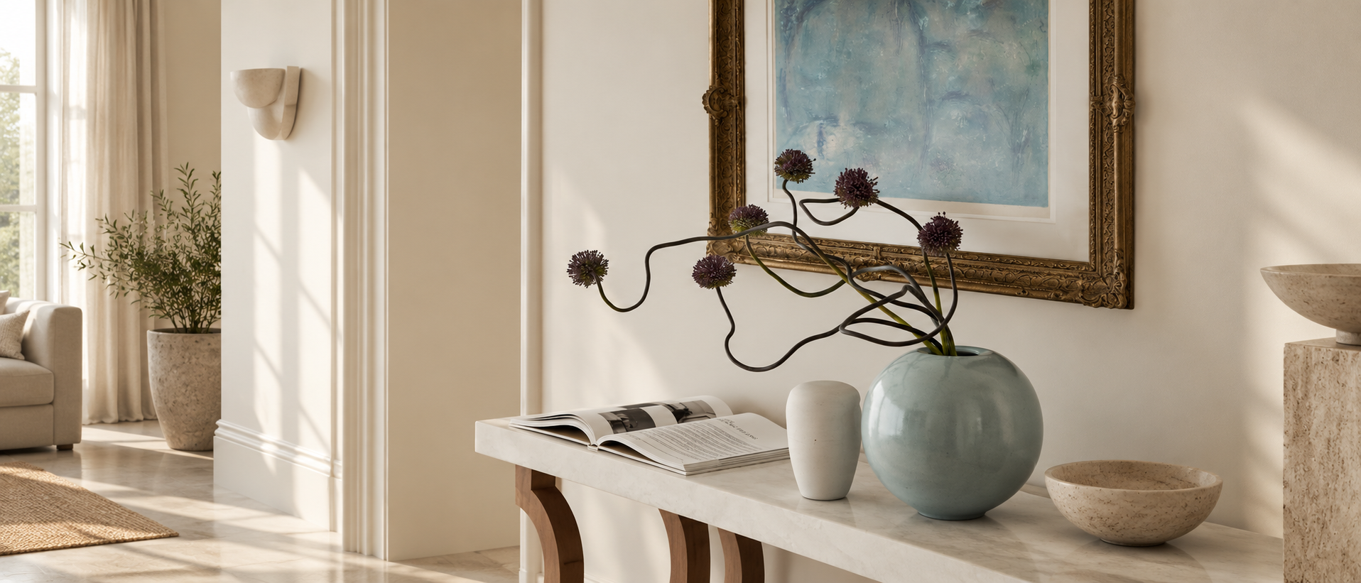 Decorative detail with sculptural form