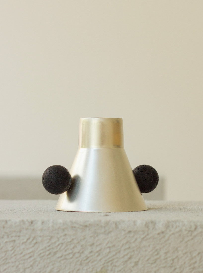 Compact Sculptural Candle Holder