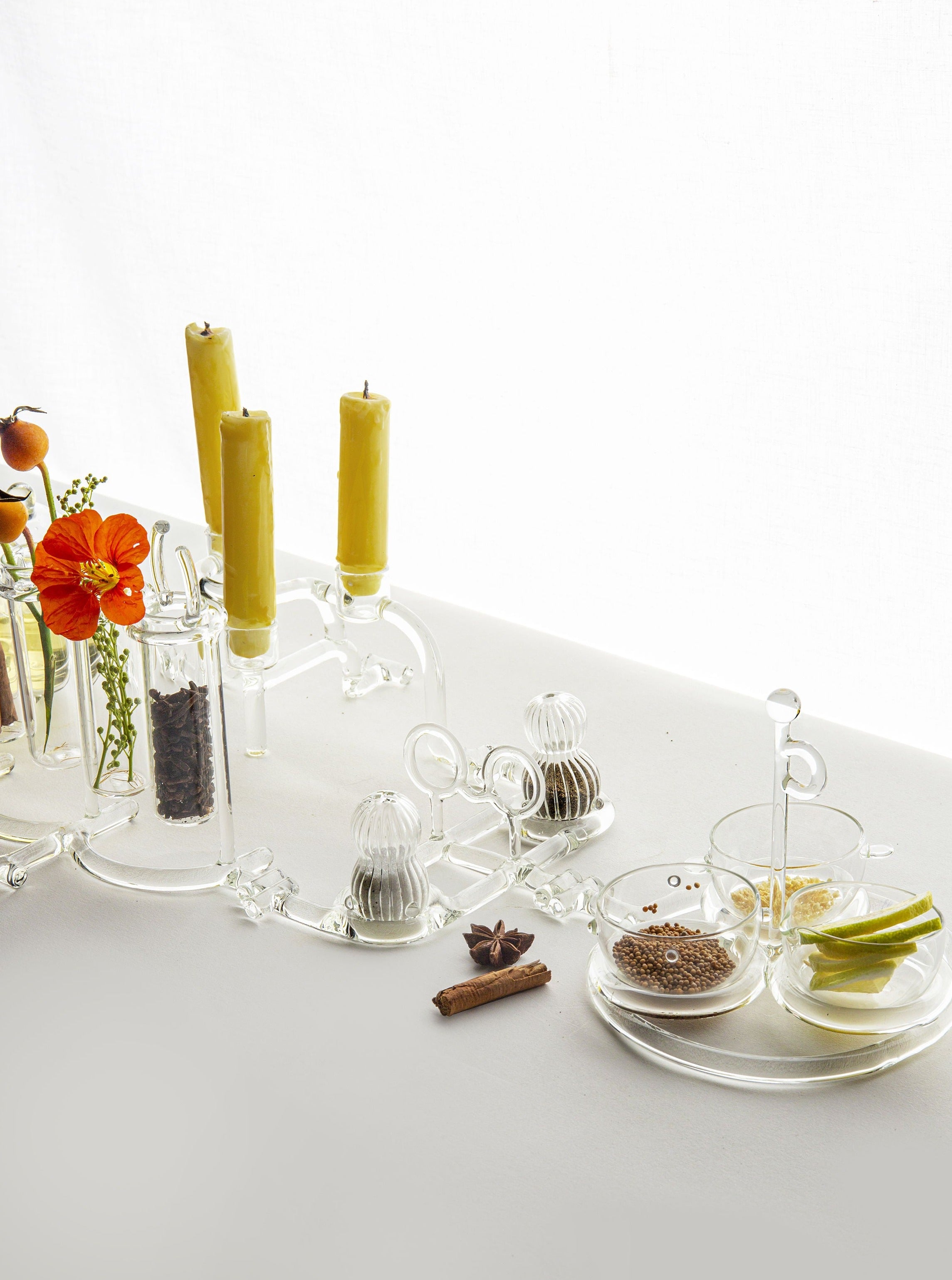 Set of 3 Borosilicate Glass Candle Holders - Image 4