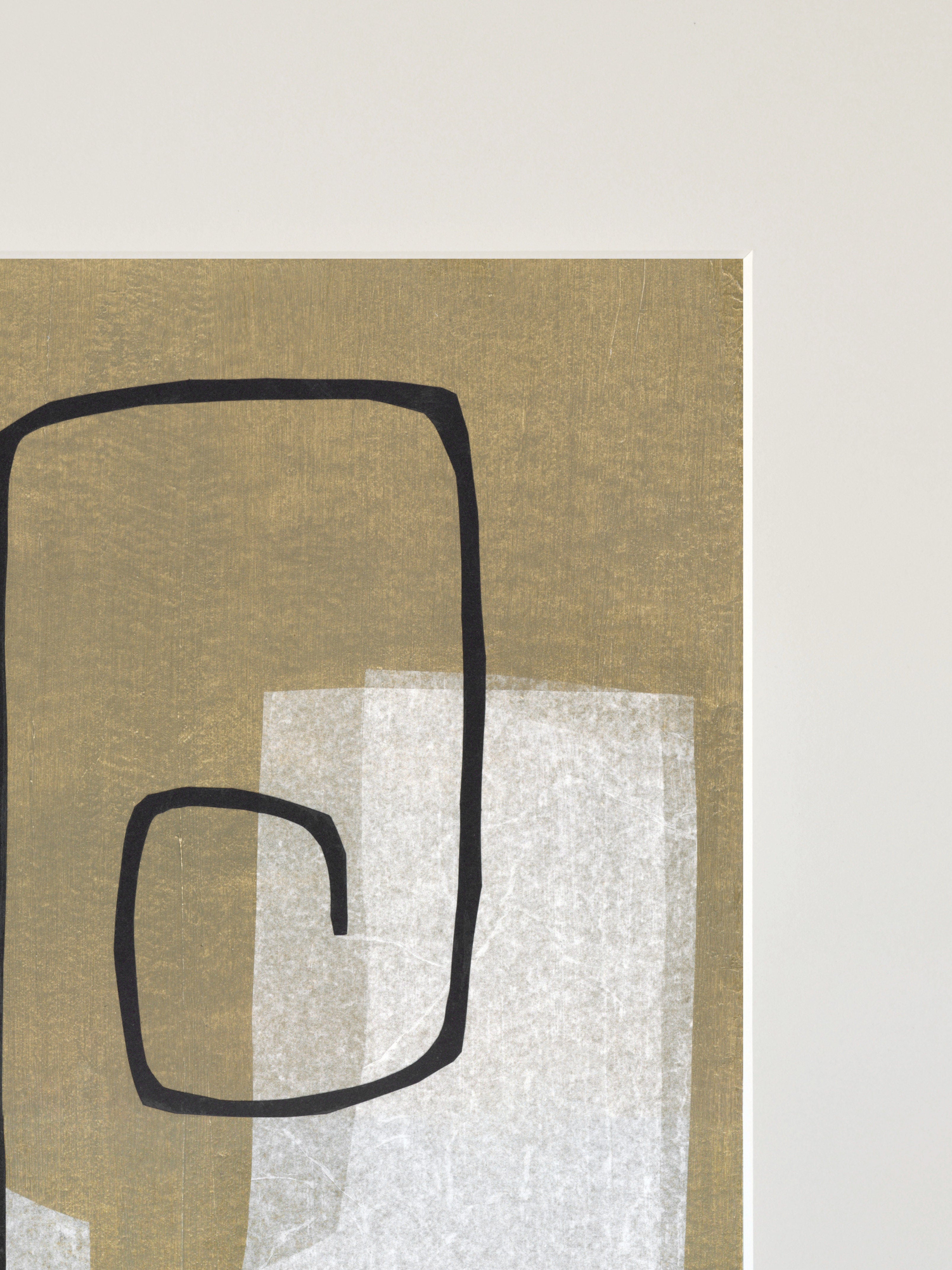 Textured Paper Collage Wall Art - Image 3