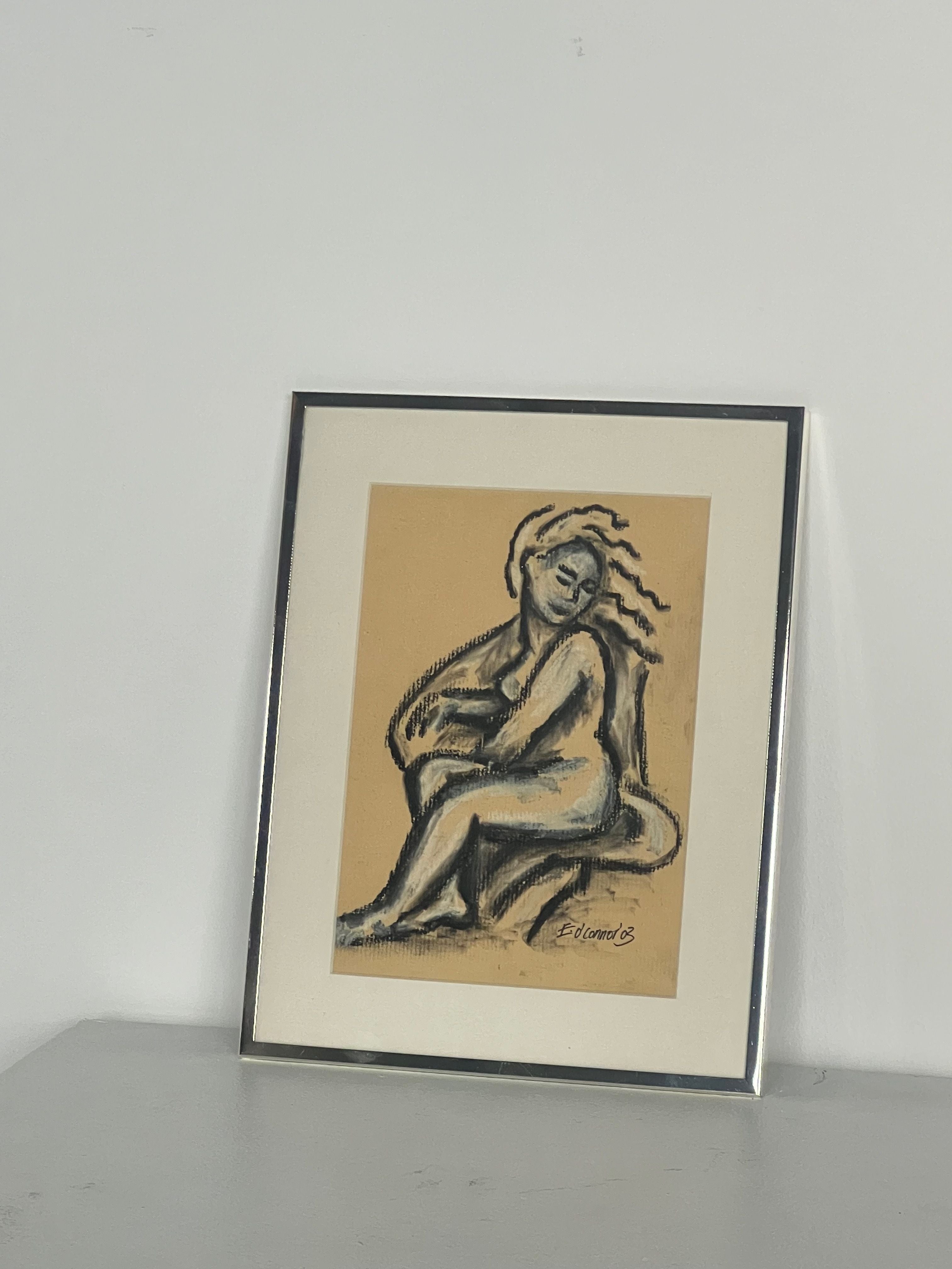Monochrome Pastel Life Drawing - Image 2