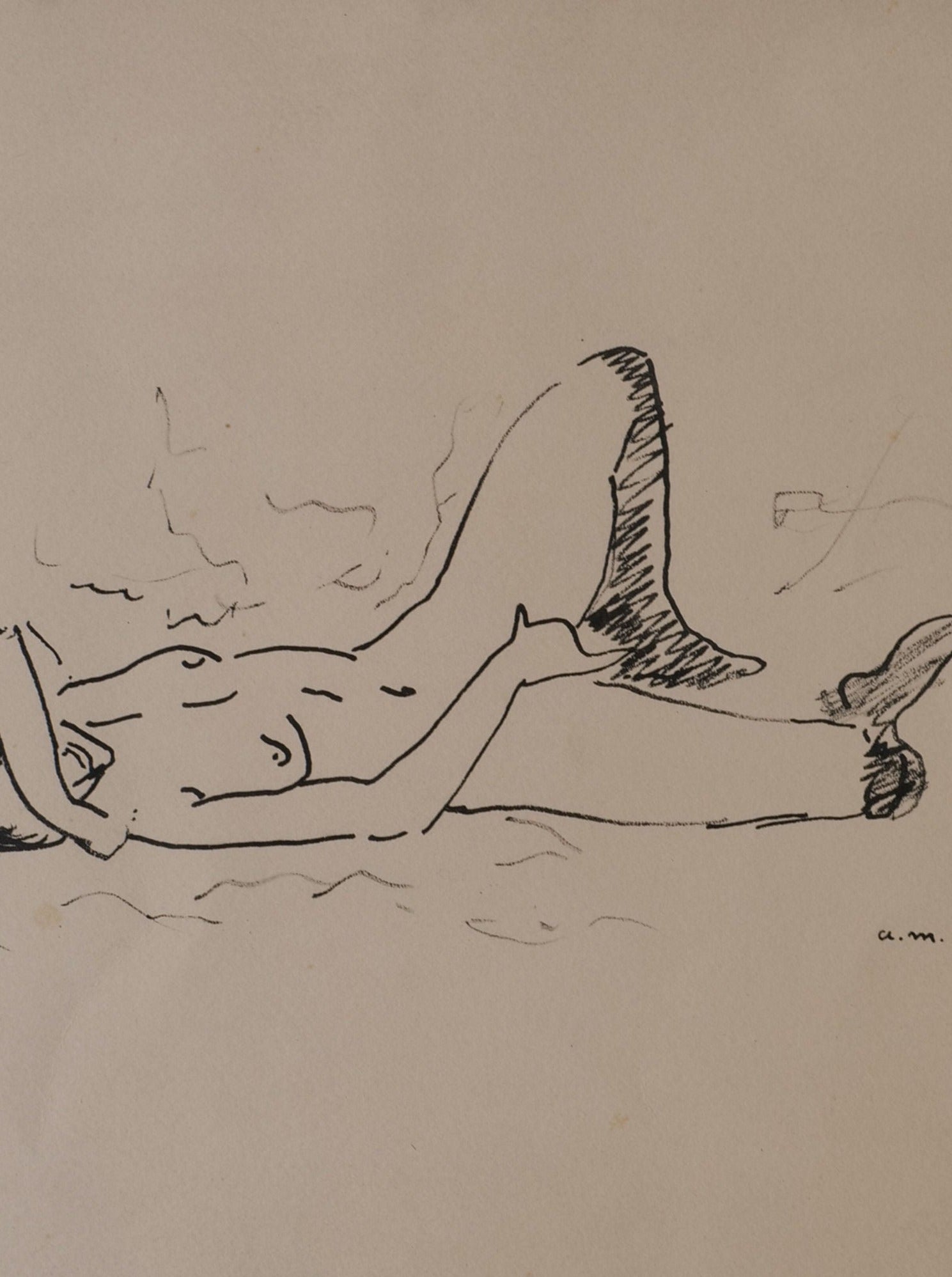 Framed Fauvist Model Sketch - Image 3