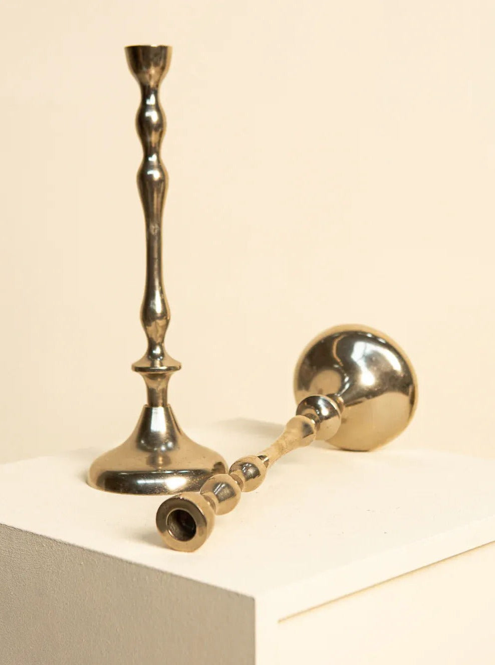 Pair of Tall Italian Candle Holders - Image 2