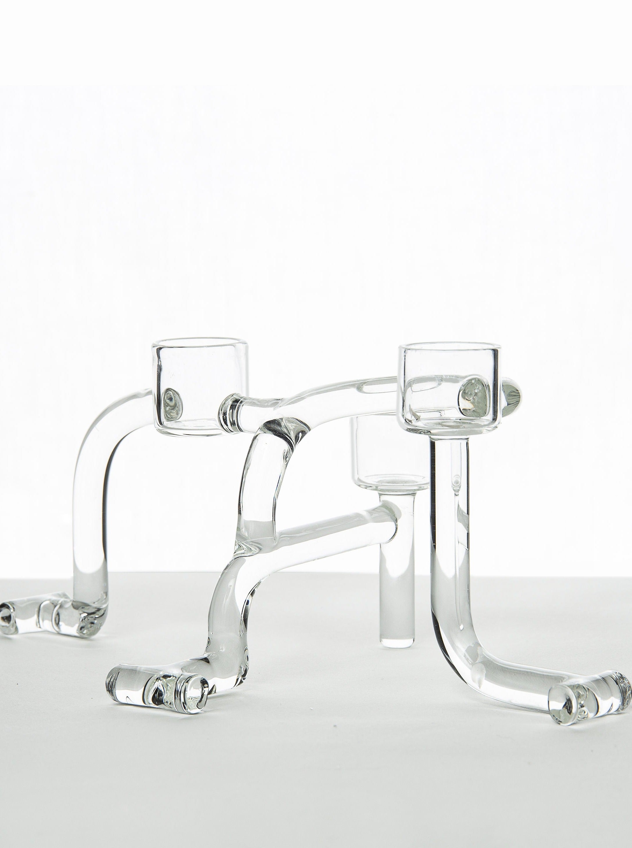 Set of 3 Borosilicate Glass Candle Holders - Image 3